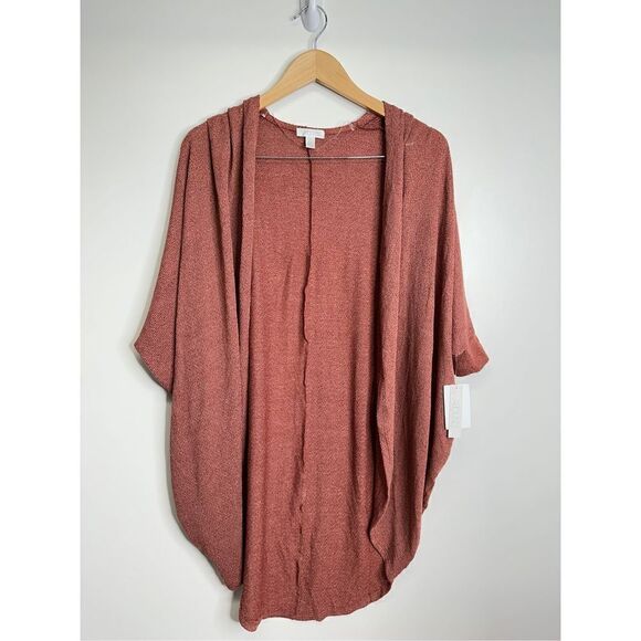 Abound Sweater Womens Open Cardigan Half Sleeve Brown Size XS NWT - Picture 1 of 7